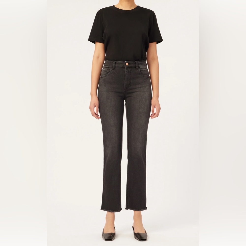 DL1961 Vintage Patti straight high rise ankle jeans New 18w